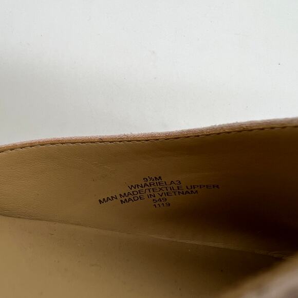 Nine West Women's Shoes Size 9.5 Ariela Espadrille Buckle Wedge Sandals Pink - Picture 6 of 12